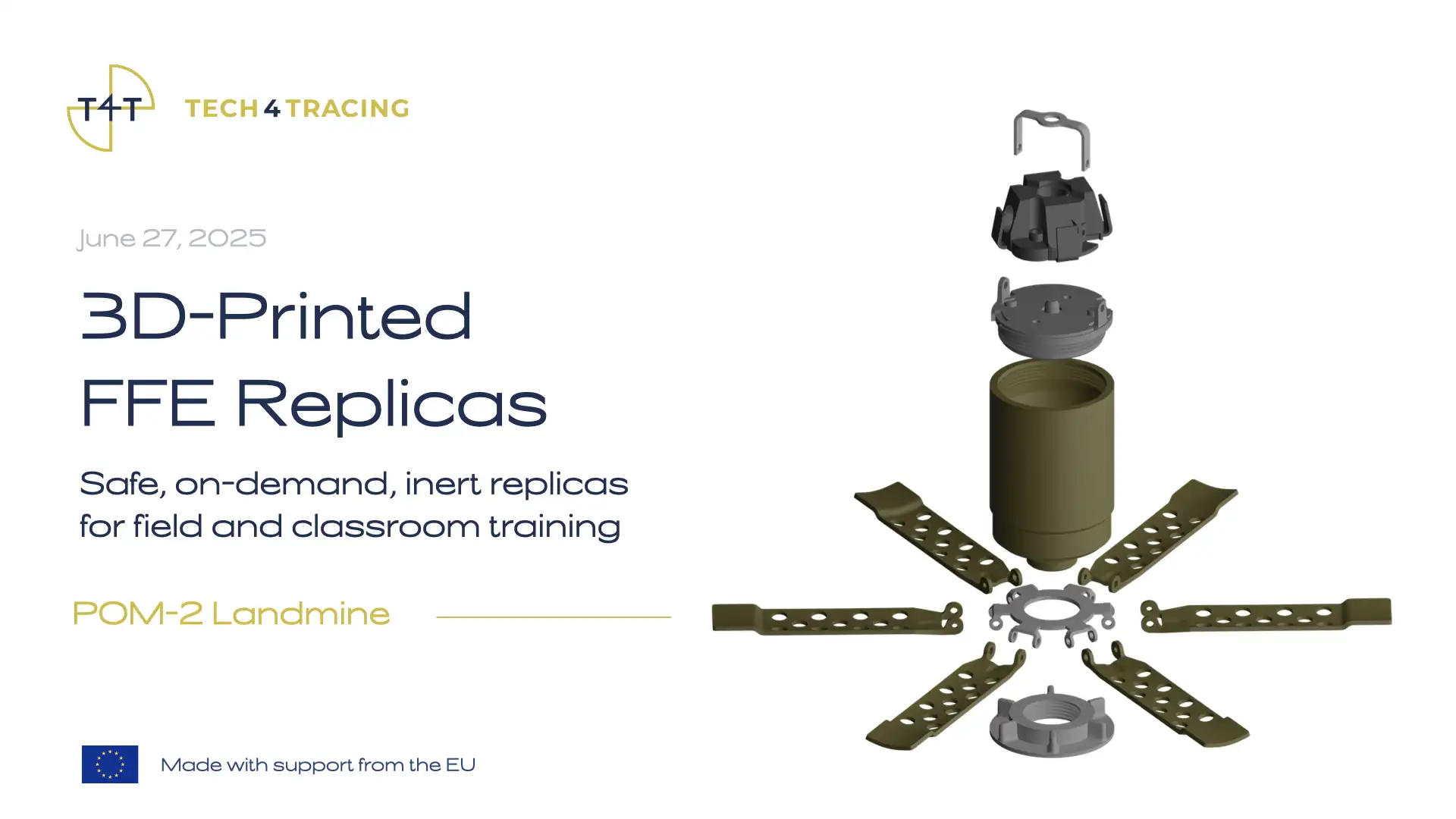 Tech 4 Tracing launches on-demand 3D-printed ordnance training model service